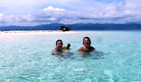 girls in the water
